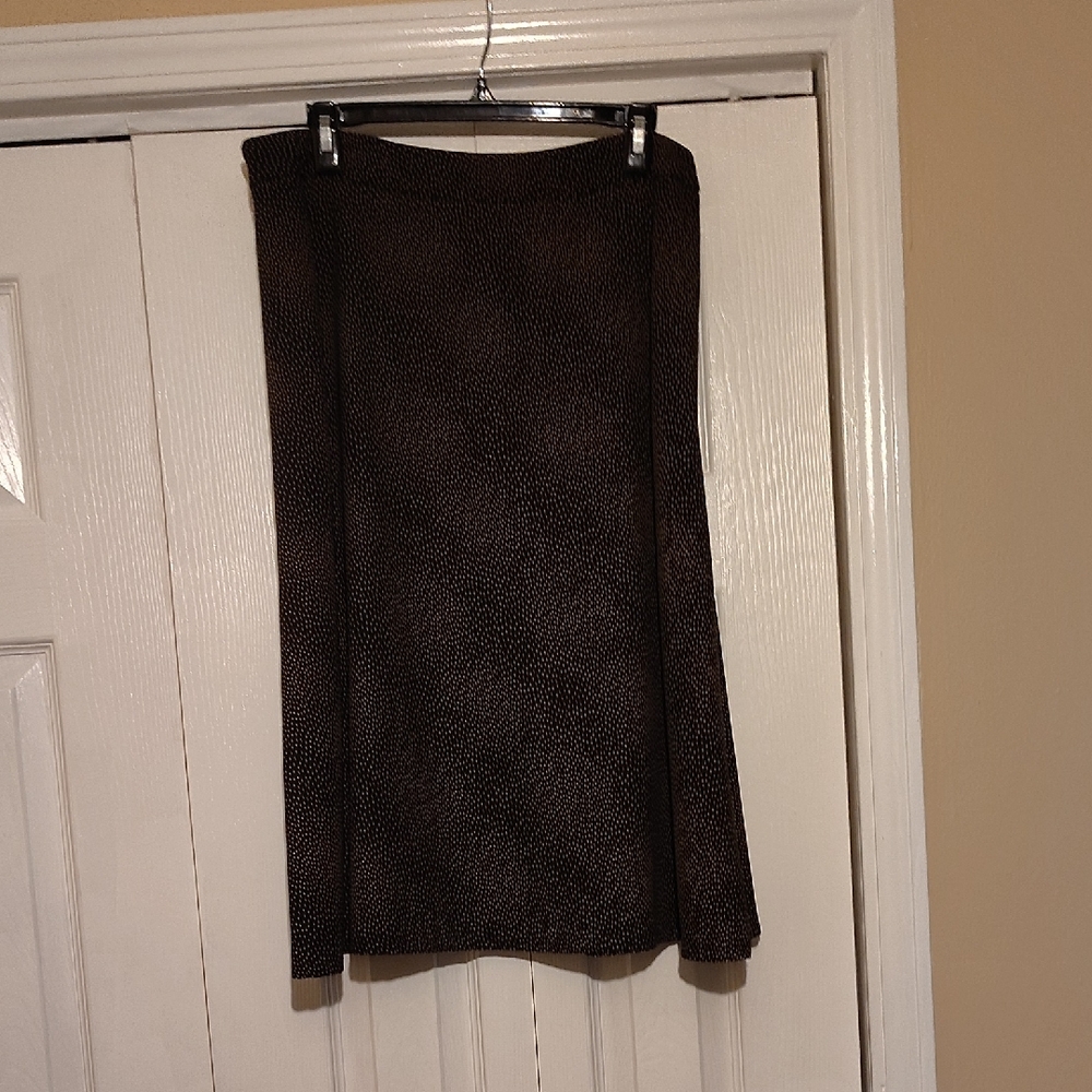 Sag Harbor Dark Brown Midi Skirt